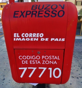 Mexican mail box in Playa Del Carmen