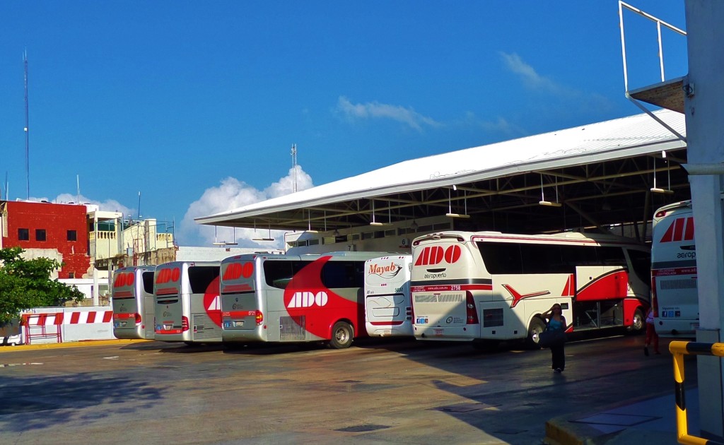 Playa Del Carmen downtown bus station