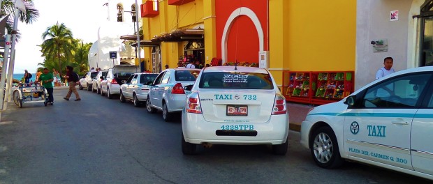Playa Del Carmen Taxi Stand By ADO Bus Station on 5th Ave.