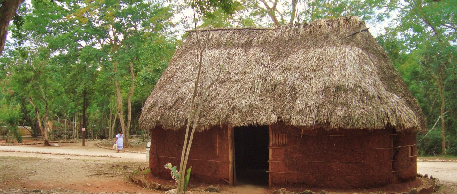 Chichen Itza typical Mayan House