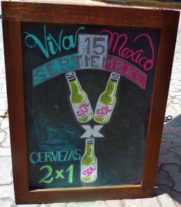 Celebrating Mexican independence day in Playa Del Carmen