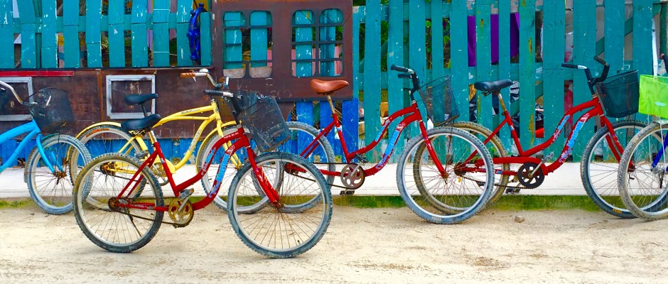 bicyling on Holbox Island