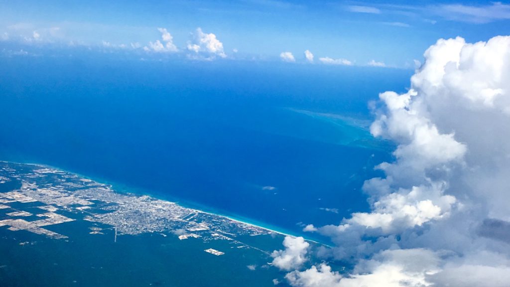 Aerial view Playa Del Carmen