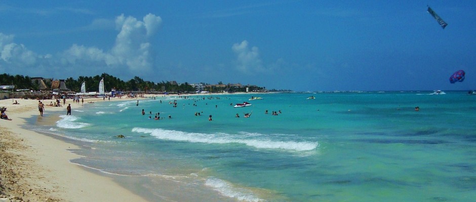 Mamitas beach playa del carmen mexico