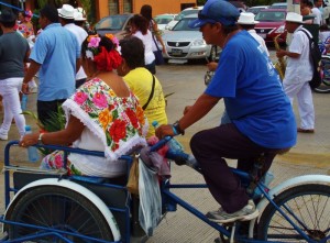 tricycle bikes in the Yucatan