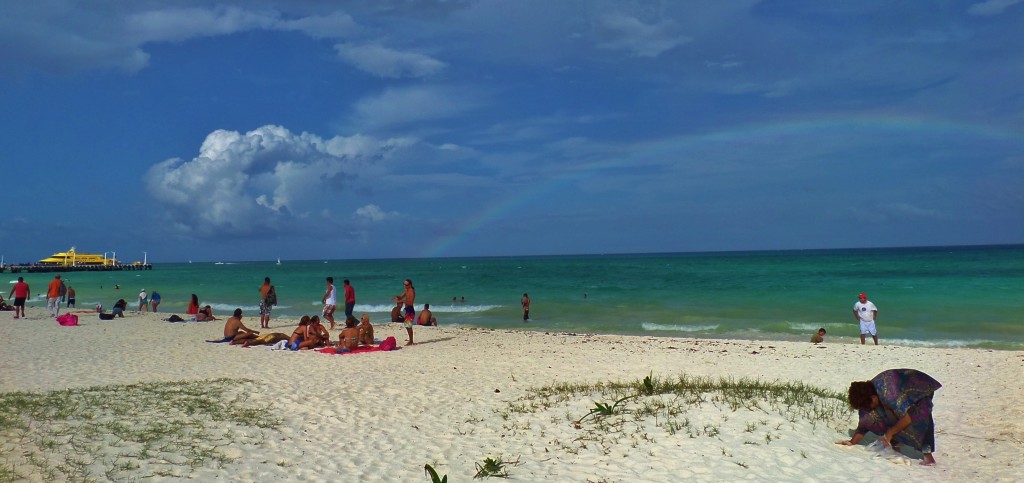 Rainbow, Playa Del Carmen, Sky beach