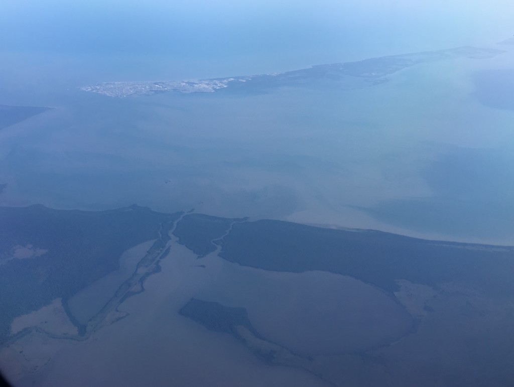 This is Ciudad Carmen from the air. This is on the other side of the Yucatan Peninsula.