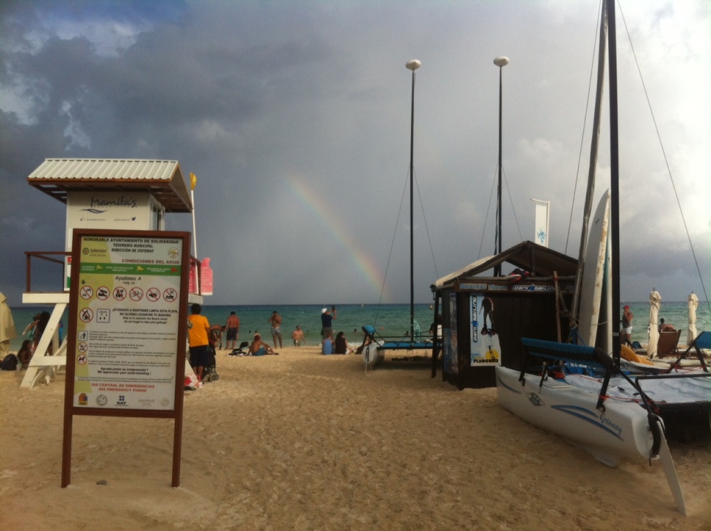 Rainbow in Playa Del Carmen