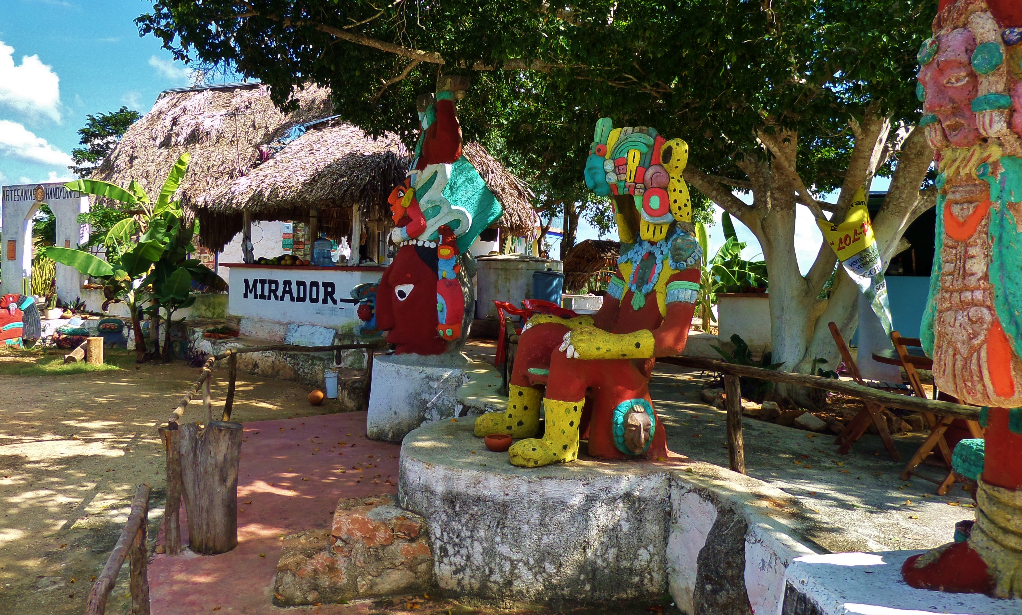 Mexico roadside, Yucatan, shopping