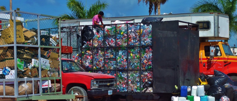 Plastic recycling, Playa Del Carmen