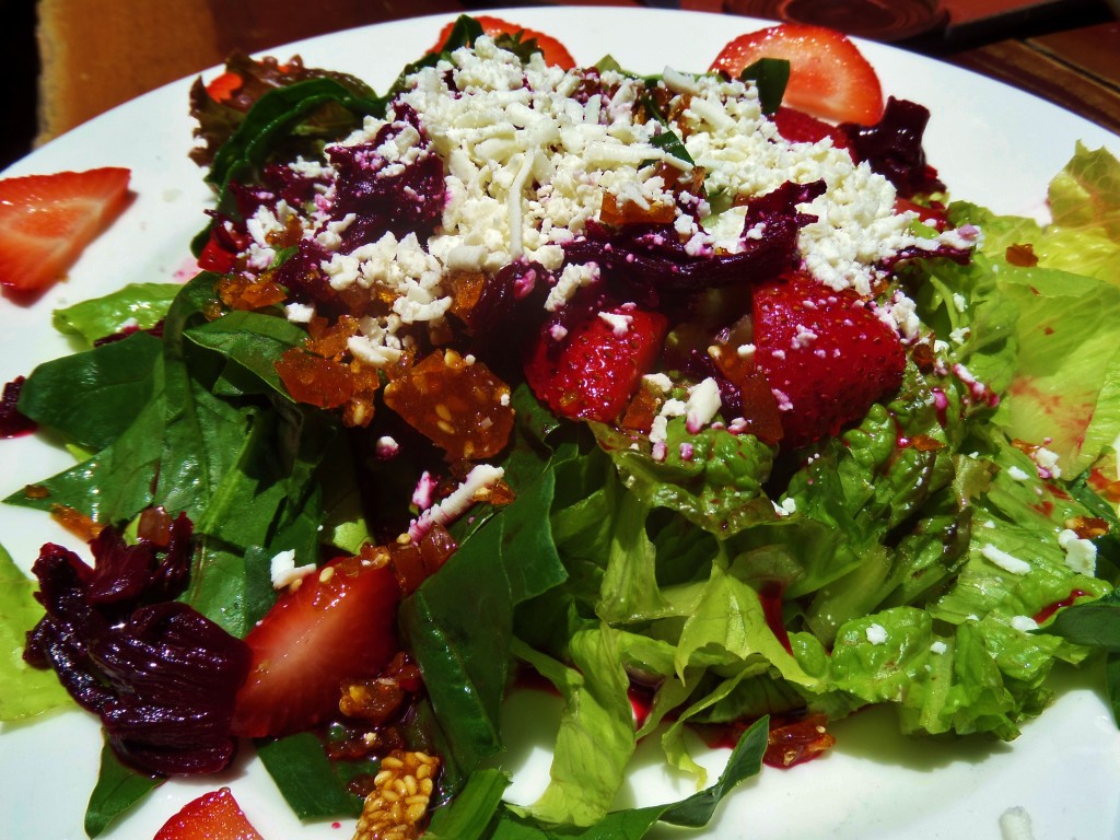 Salad at Aldea Corazon Playa Del Carmen