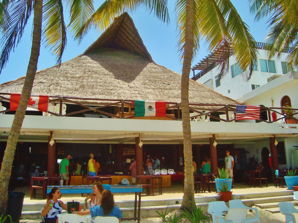 Wah Wah Beach Bar Playa Del Carmen Mexico