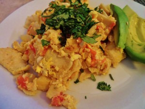 Eggs, Breakfast, Mexico, Tortilla. Expat cooking