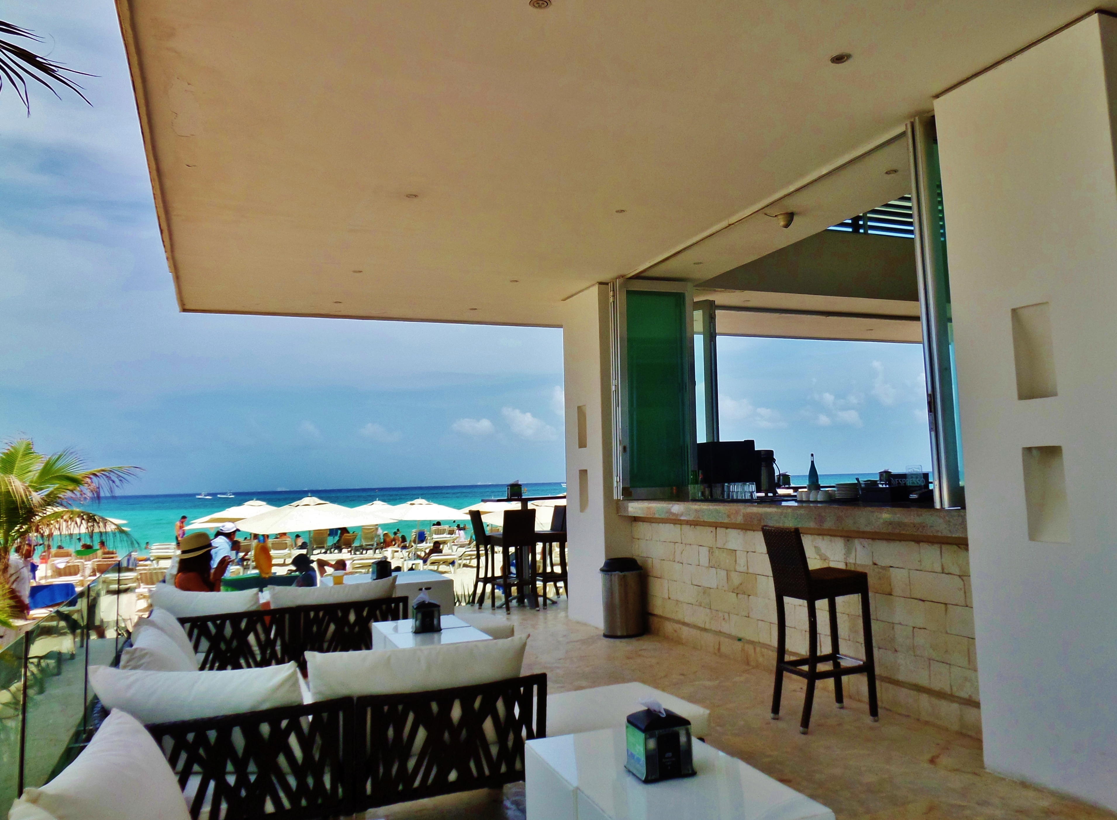The popular Mamitas Beach Club in Playa Del Carmen