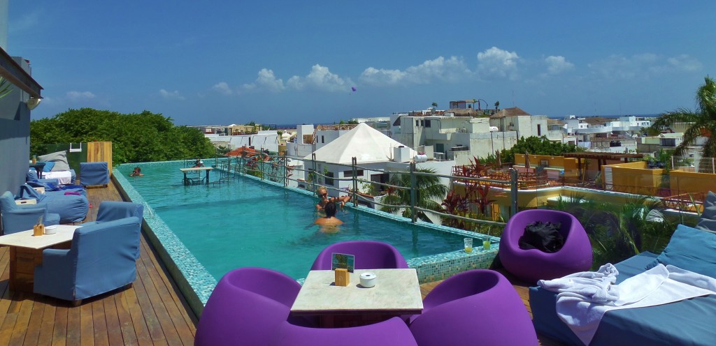 Rooftop pools Playa Del Carmen