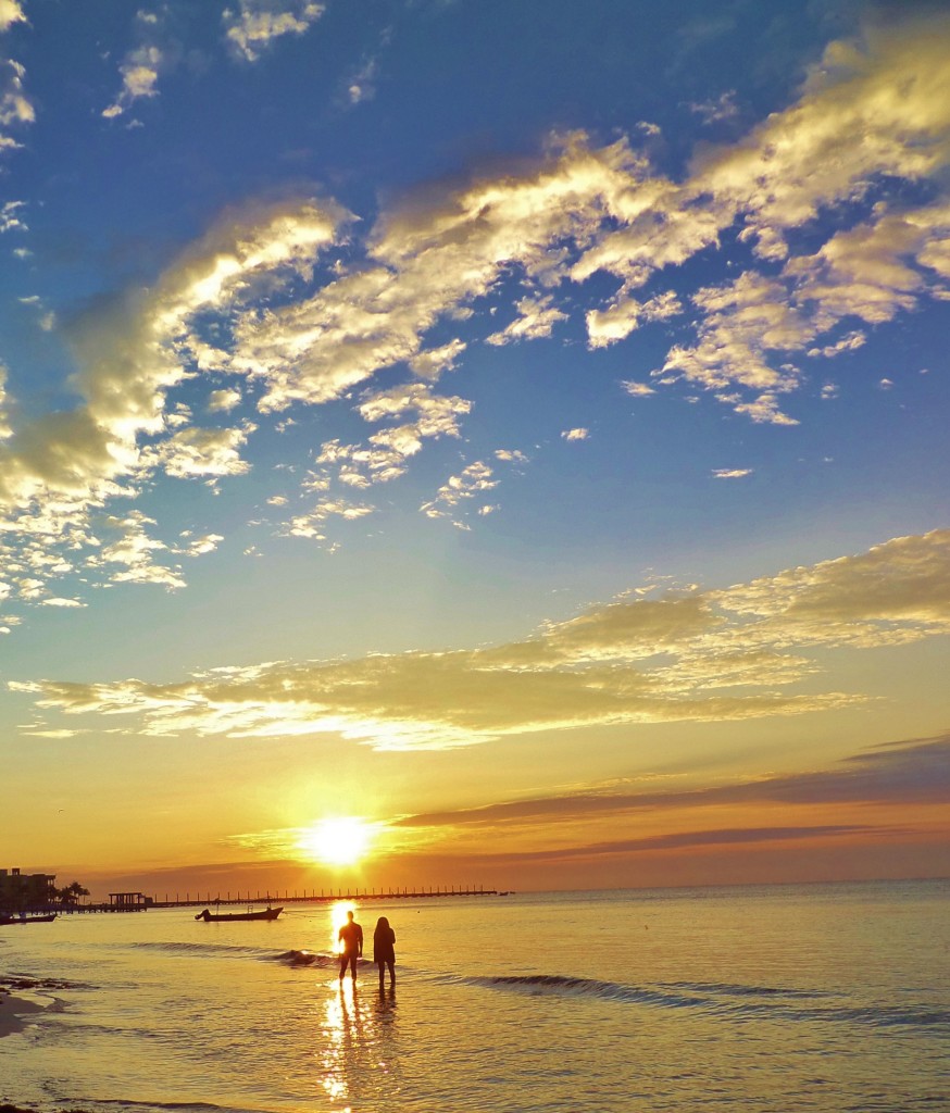 Sunrise in Playa Del Carmen Mexico