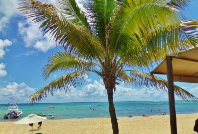 The beach in Playa Del Carmen