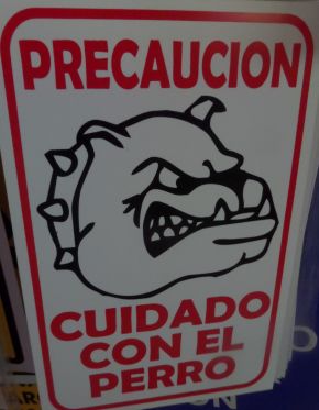 Funny sign in Playa Del Carmen