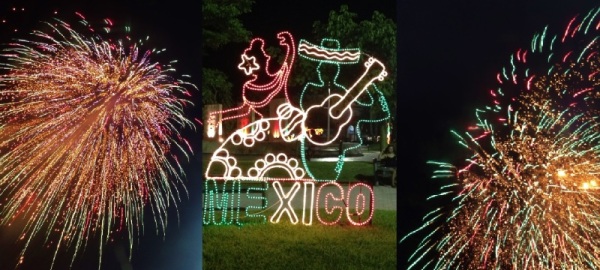 Celebrating Mexican independence day in Playa Del Carmen