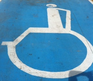 wheel chair sign in Playa Del Carmen