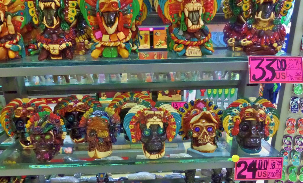 Tacky souvenirs in Playa Del Carmen