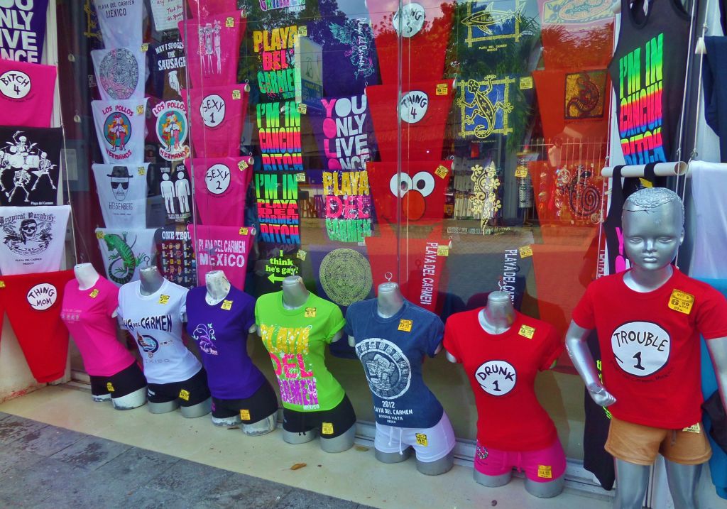 Tacky souvenirs in Playa Del Carmen