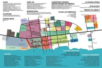 Playa Del Carmen Map