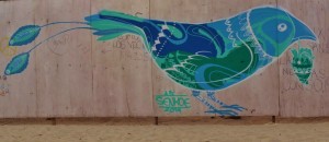 Mural of bird