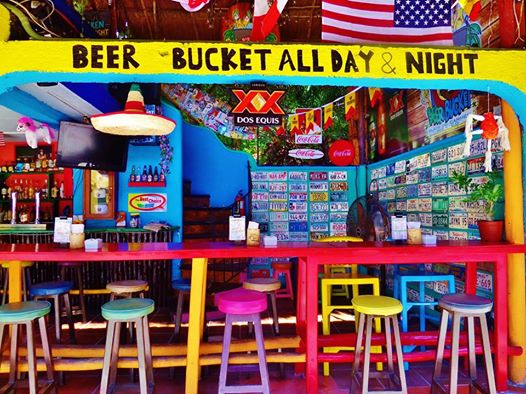 Beer Bucket Bar in Playa Del Carmen