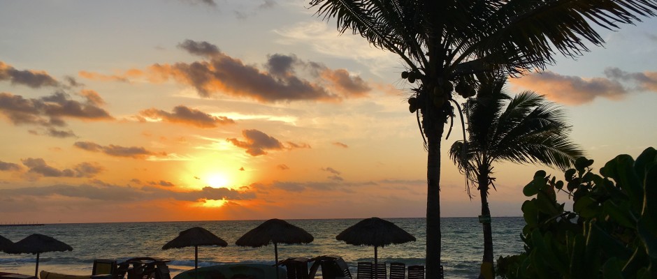 Sunrise in Playa Del Carmen Mexico