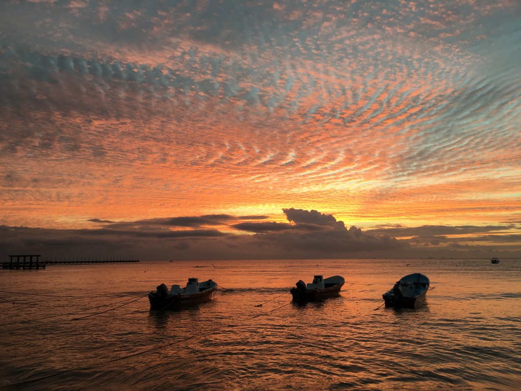 Sunrise in Playa Del Carmen Mexico