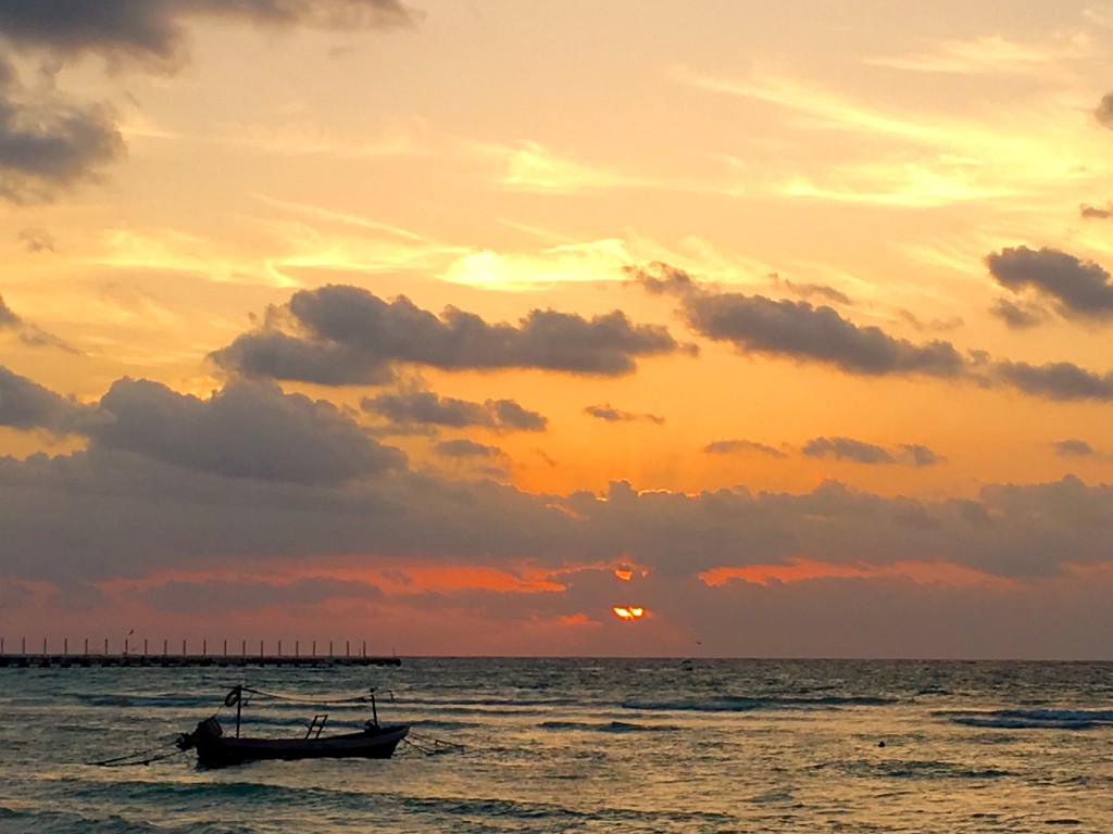 Sunrise in Playa Del Carmen Mexico