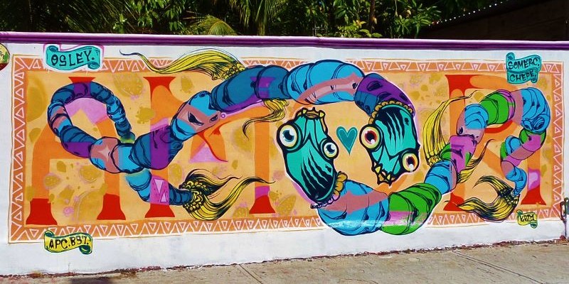 Street art Playa Del Carmen Mexico