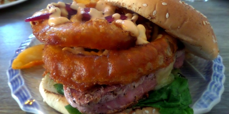 Los Hijos de la Tostada Tuna Burger in Playa Del Carmen