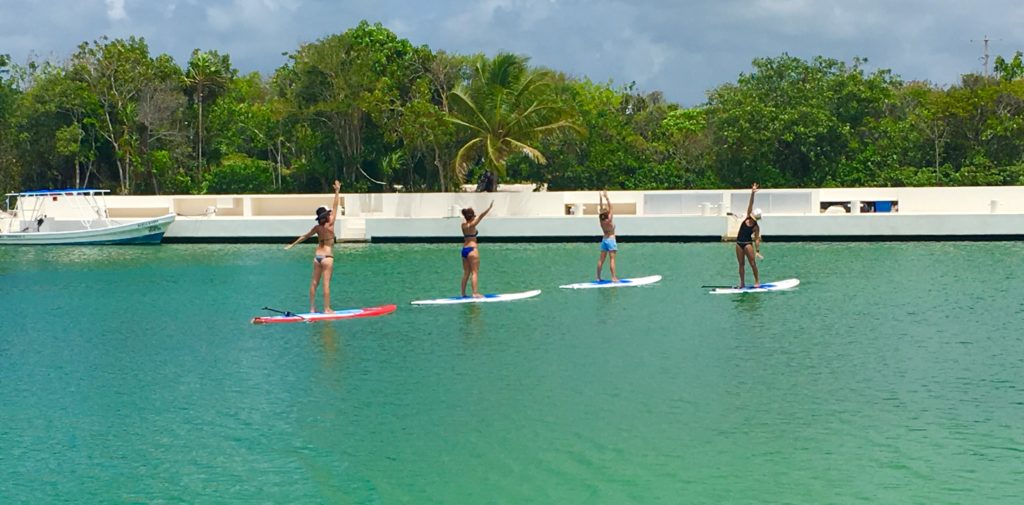 paddle boarding in playa del carmen