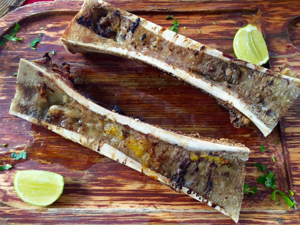 Tacos de tuetano Bone marrow tacos