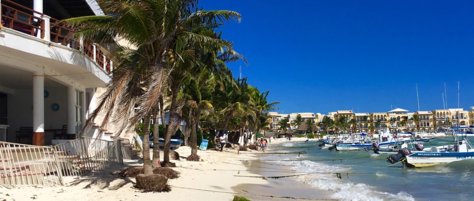 Playa Del Carmen beach erosion