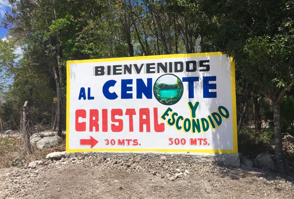 Cenote Cristal and cenote Escondido