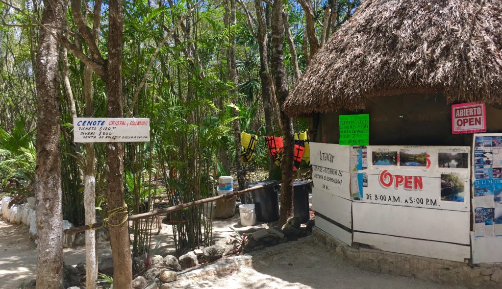 Cenote Cristal and cenote Escondido