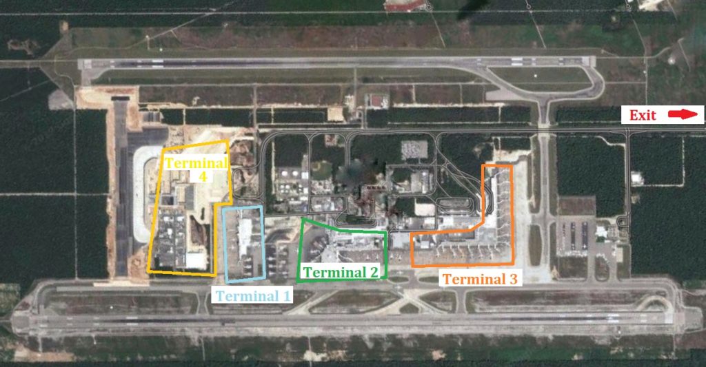 Cancun Airport Map