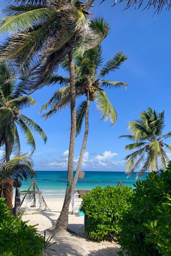 beachfront in Tulum