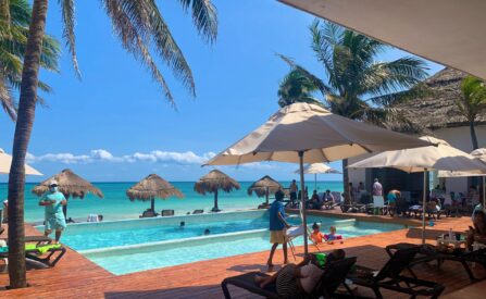 Look at this view from the Corasol Beach Club in Playa Del Carmen!