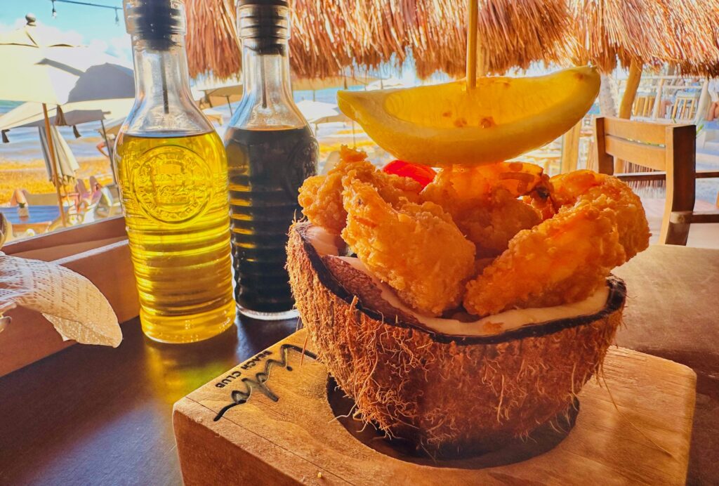 Food at Lidos Beach Club