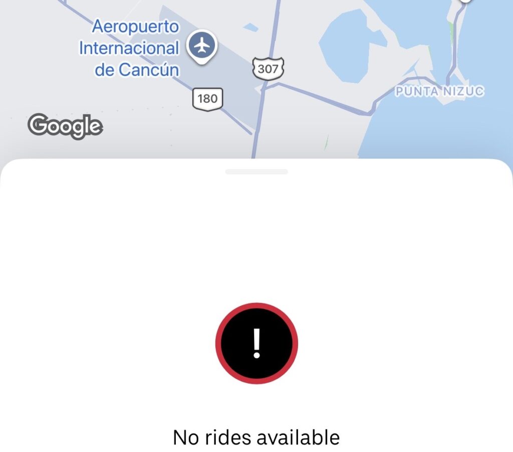 Uber Service to Cancun Airport
