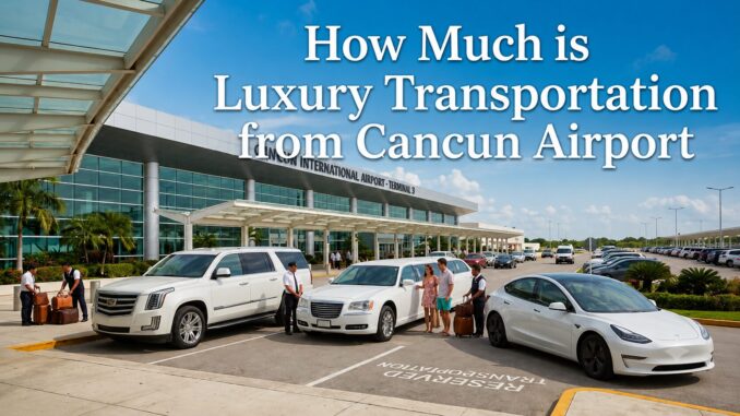Cost of Luxury transportation Cancun Airport